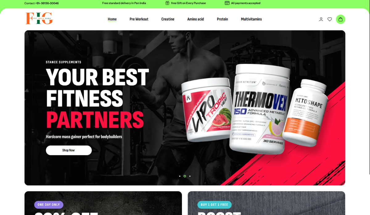 Fit India Guru Website