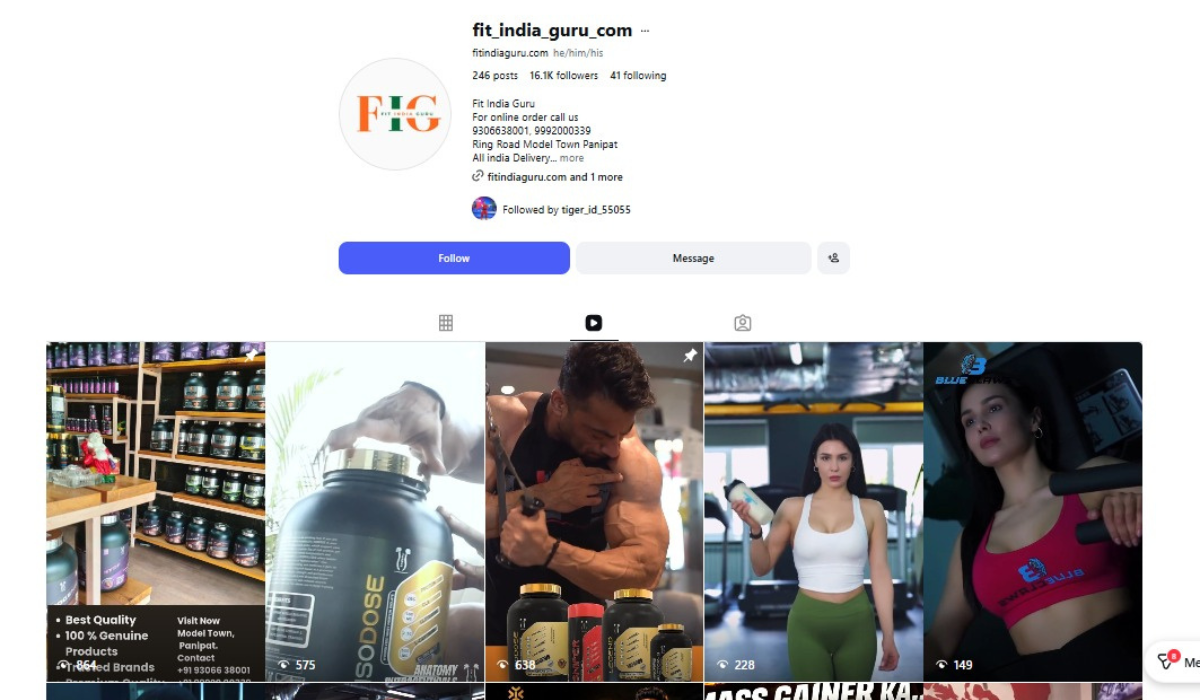 Fit India Guru Instagram