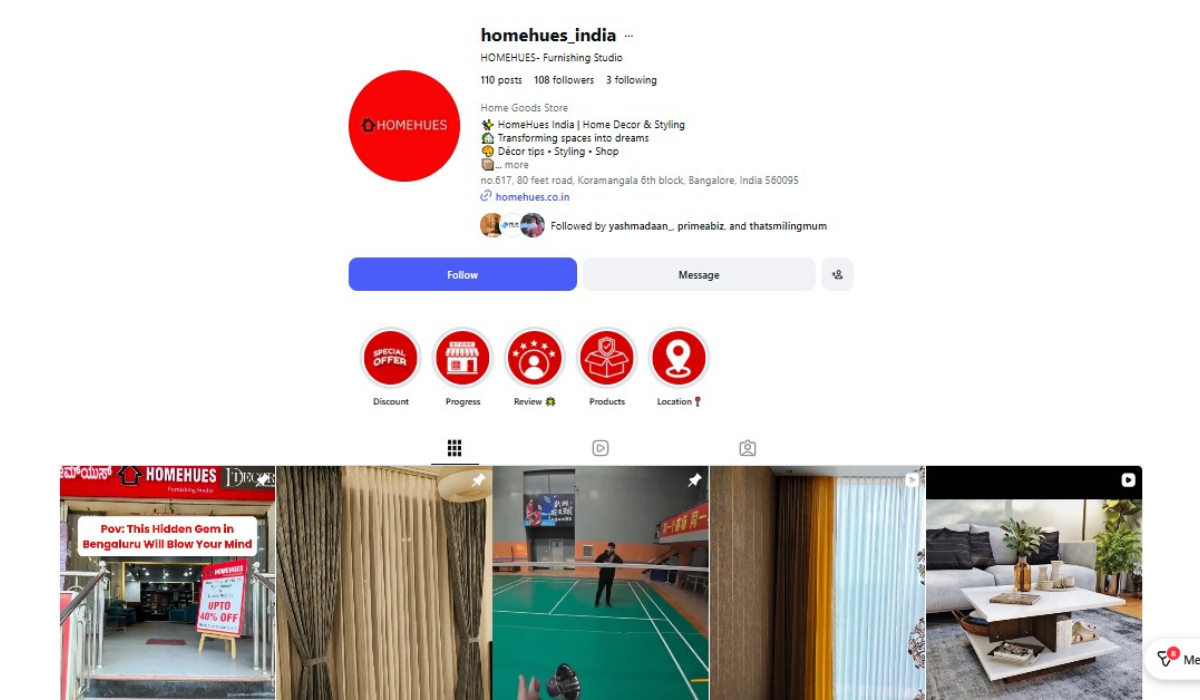 Home Hues India Instagram