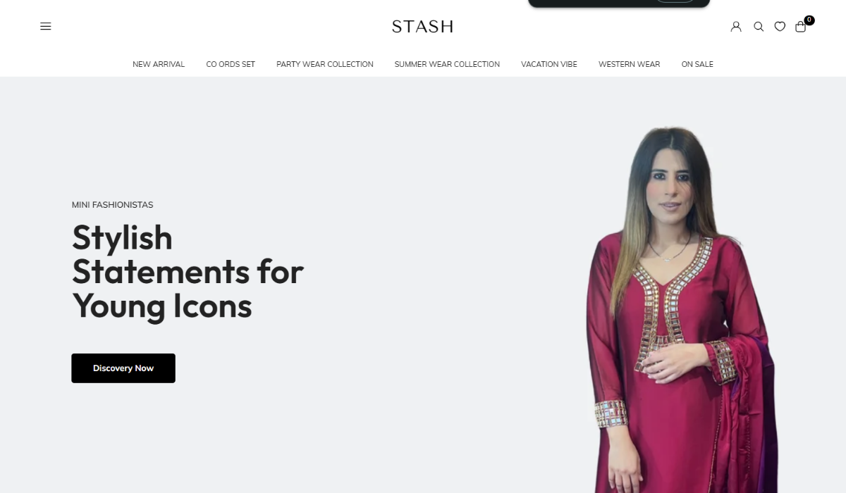 STASH Clothing Website